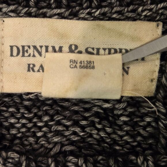 Denim & Supply Ralph Lauren Marled Cable Knit Women's XL Sweater - Picture 5 of 8